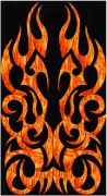 Stained Glass Cabinet Door Pattern Flaming Doors